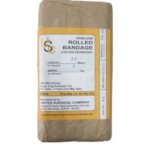 Gauze rolled bandage display